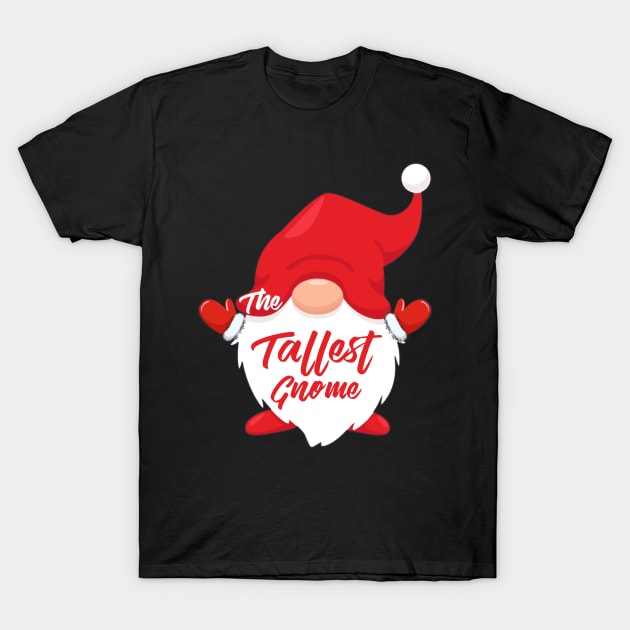 The Tallest Gnome Matching Family Christmas Pajama T-Shirt by Penda